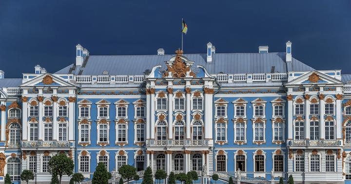 Catherine Palace in Tsarskoe Selo architecture