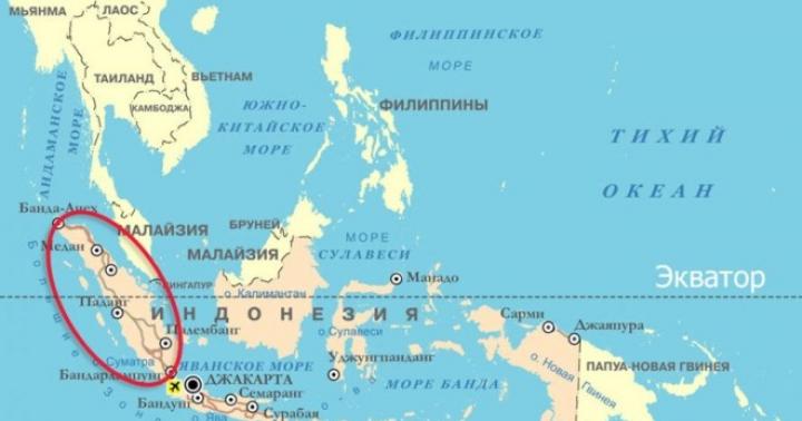 Onde fica a ilha de sumatra no mapa mundi
